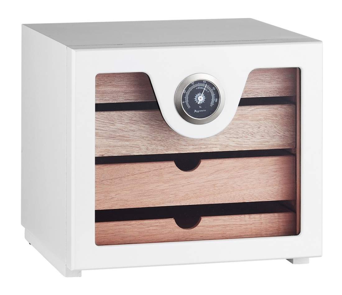Angelo Humidorschrank Cabinett weiß