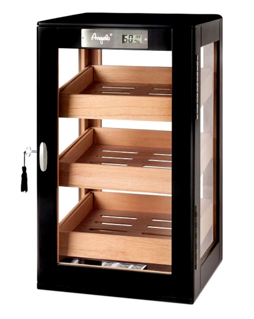 Angelo Humidor Schrank Kabinett schwarz